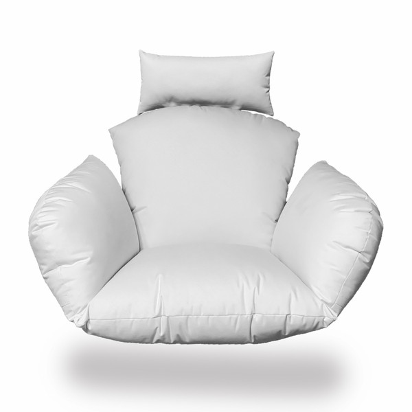 Primo White Indoor Outdoor Replacement Cushion For Egg Chair (472988)