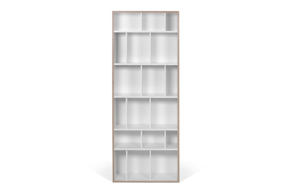 Group Shelving Unit 72 - Pure White and Plywood 9500.322877