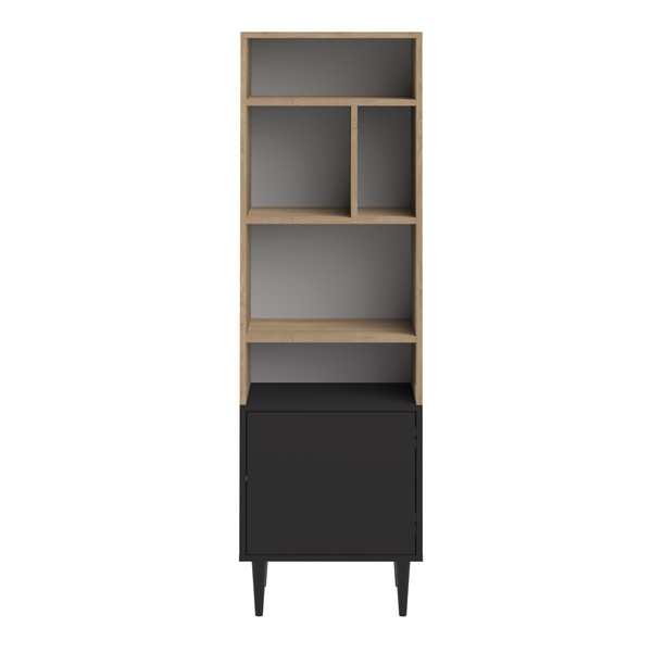 Horizon Small Bookshelf - Natural Oak Color / Black E7151A0776A01