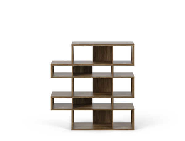 London Composition 2010-002 Shelving Unit - Walnut Frame, Walnut Backs 9500.31494