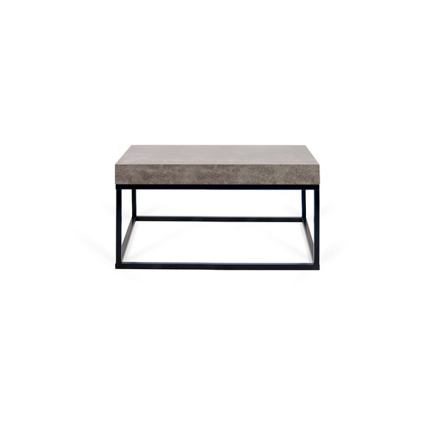 Petra 30X30 Coffee Table - Concrete Look Top / Black Legs 9000.629358