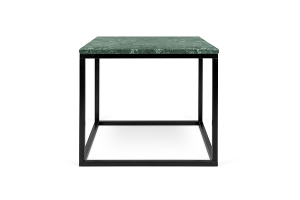 Prairie 20X20 Marble End Table - Green Marble Top/Black Lacquered Steel Legs 9500.626722