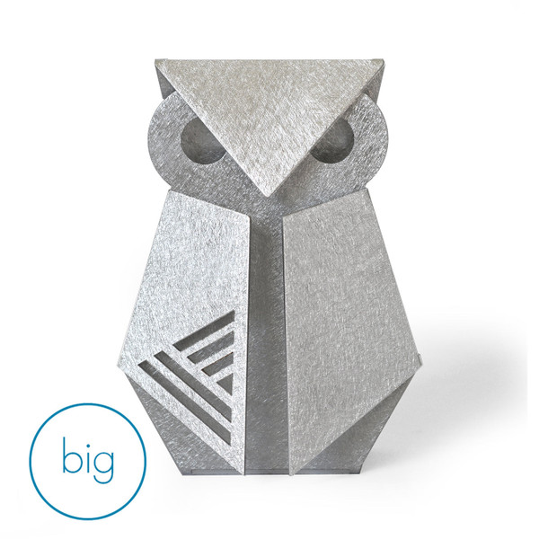 Aluminum Owl Origami Geometric Sculpture (476421)