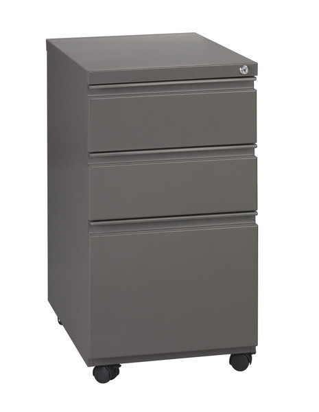 22" Closed Top Mobil Pedestal File Cabinet - Med Tone (PTC22BBF-M)