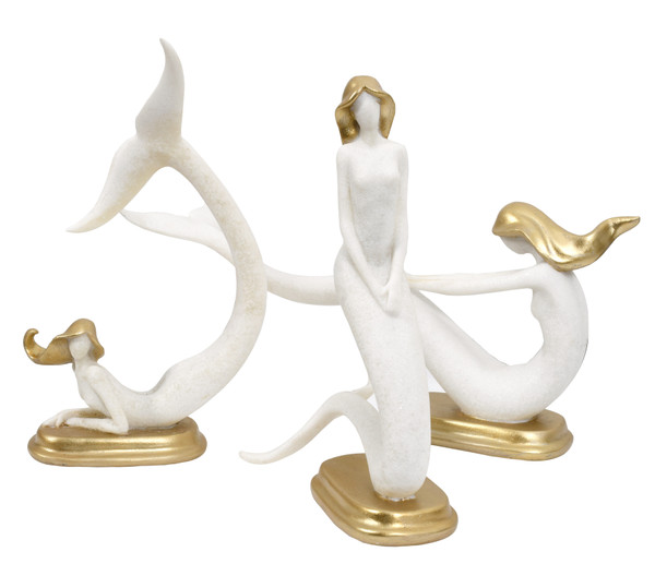 Sirens Of The Sea Mermaid Statues Set Of 3 (12020148)