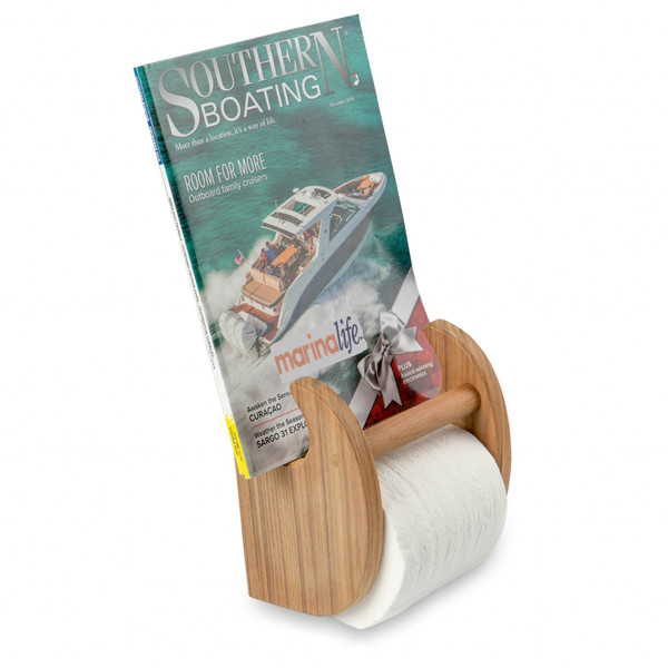 Traditional Solid Teak Magazine And Toilet Paper Holder (475860)