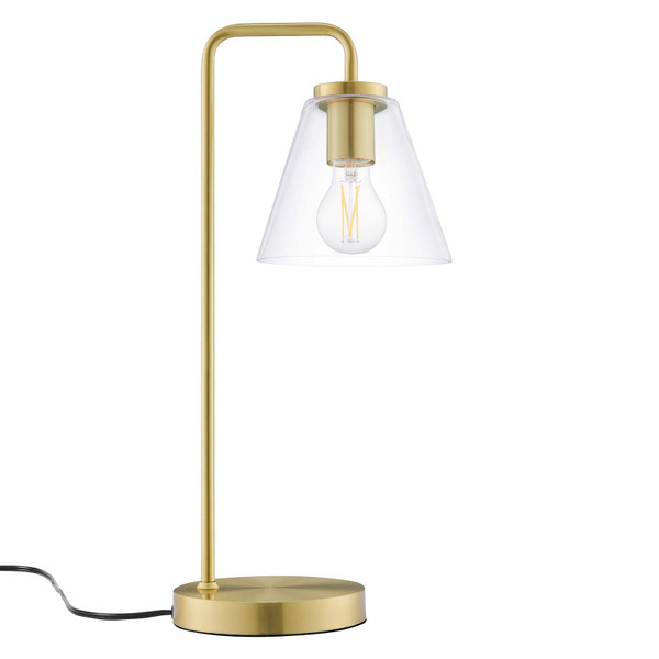 Element Glass Table Lamp - Satin Brass EEI-5619-SBR