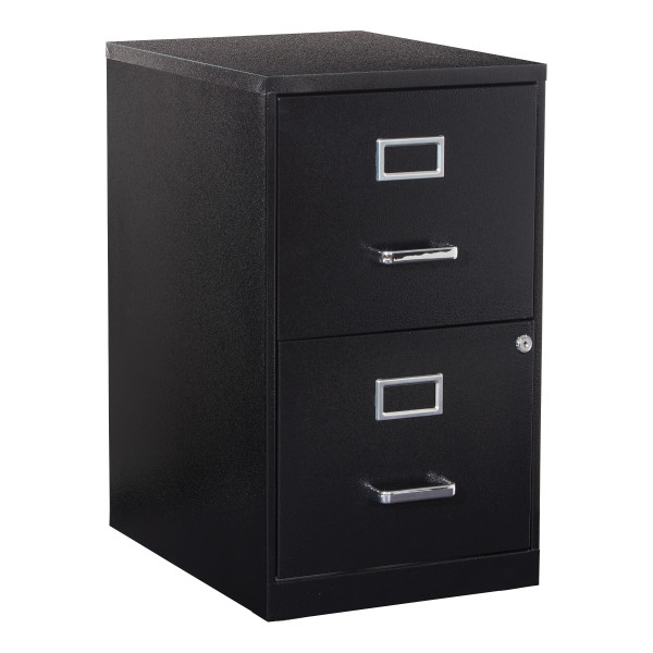 Metal File Cabinet - Black (CF2DR-T3)