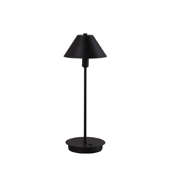 18" Industrial Matte Black Nickel Table Lamp (468784)