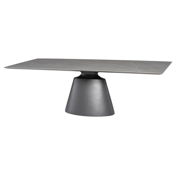 Taji Dining Table - Grey/Titanium (HGNE297)