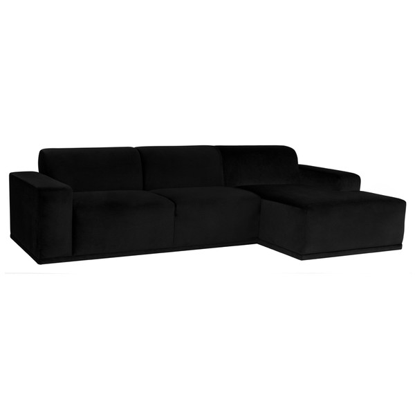 Leo Sectional Sofa - Black/Black (HGSN300)