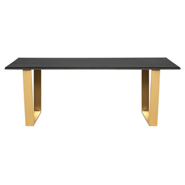 Linea Dining Table - Ebonized/Gold (HGSR830)