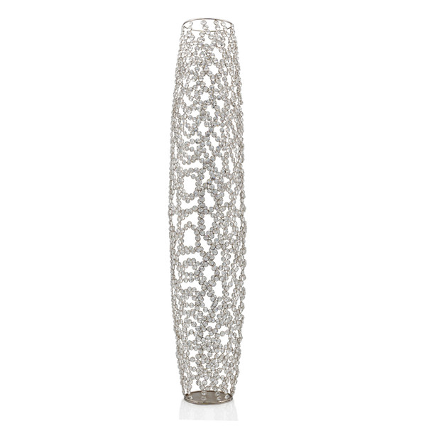 47" Bling Faux Crystal Abstract Twigs Barrel Floor Vase (480046)