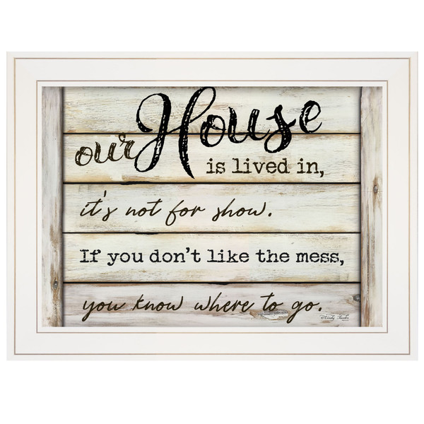 Our House Is Lived In 2 White Framed Print Wall Art (404767)