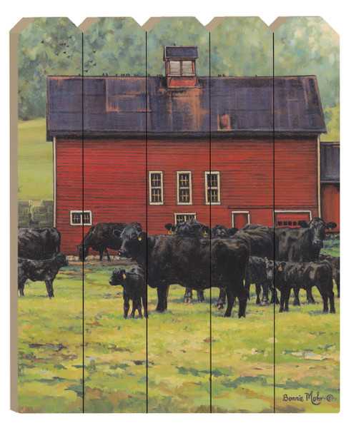 By The Red Barn Unframed Print Wall Art (407498)