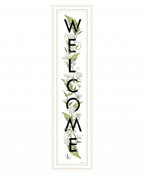 Welcome Sign Ii 4 White Framed Print Wall Art (407670)