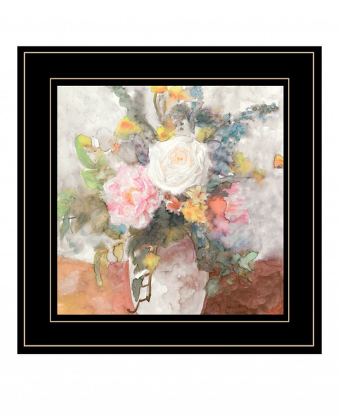 Table Bouquet 2 [3] Black Framed Print Wall Art (407877)