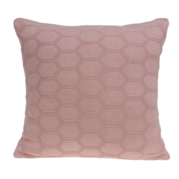 20" X 7" X 20" Transitional Pink Pillow Cover With Poly Insert (334075)