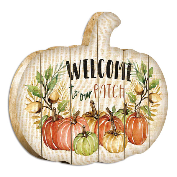 Welcome Pumpkin Unframed Print Wall Art (416050)