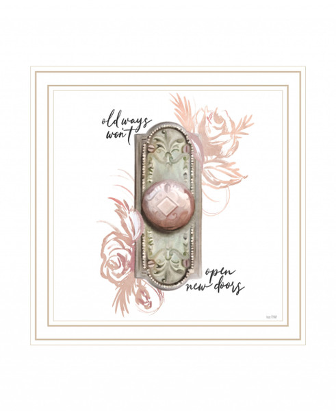 Old Ways In Blush 2 White Framed Print Wall Art (416147)
