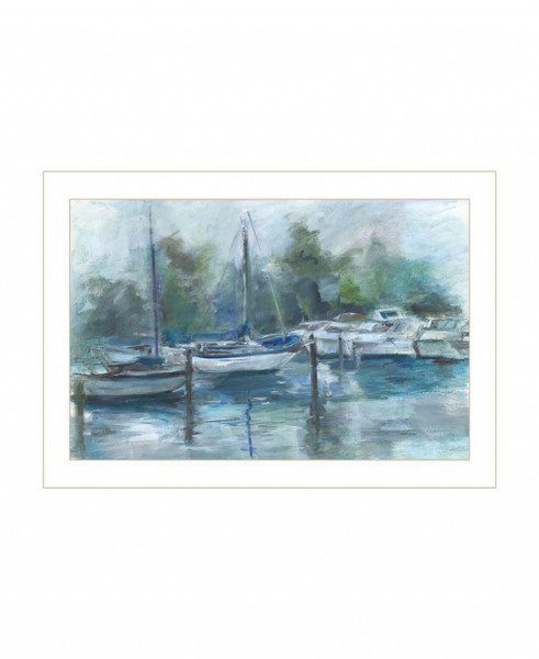 Lagoon 1 White Framed Print Wall Art (416236)