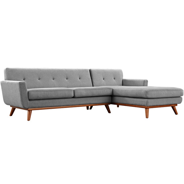 Engage Right-Facing Sectional Sofa EEI-2119-GRY-SET