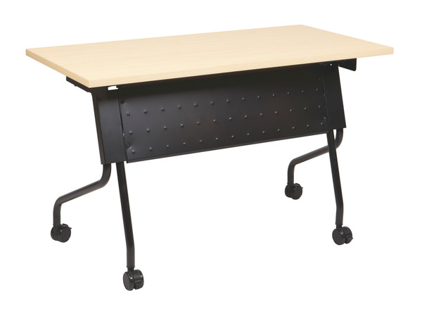 4' Black Frame With Maple Top Table - Maple (84224BP)