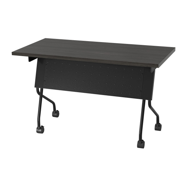 4' Black Frame With Slate Grey Top Table - Black/Slate Grey (84224BS)