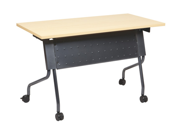 4' Titanium Frame With Maple Top Table - Maple (84224TP)