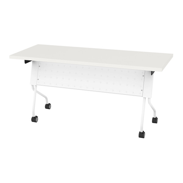 5' White Frame With White Top Table - White (84225WW)