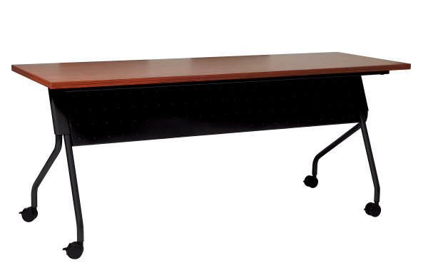6' Black Frame With Cherry Top Table - Cherry (84226BC)