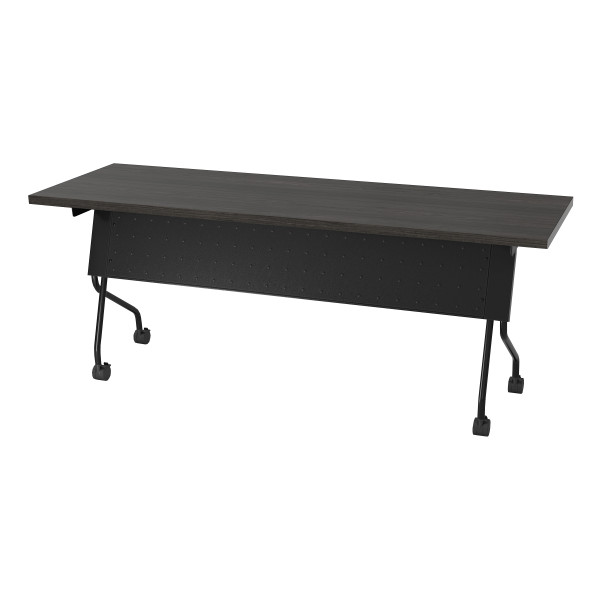 6' Black Frame With Slate Grey Top Table - Black/Slate Grey (84226BS)