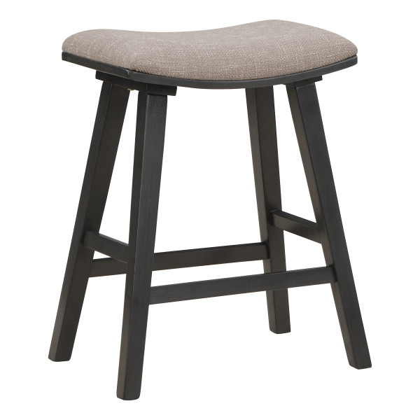 Coley 24" Saddle Stool - Grey / Grey (Pack Of 2) (CLY24GY-C73)