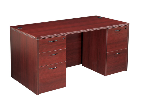 Napa Double Pedestal Desk 71"X35" - Mahogany (NAPMAH-TYP2)