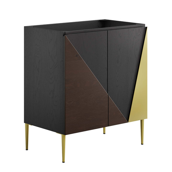 Alchemist 30" Bathroom Vanity Cabinet (Sink Basin Not Included) - Black Gold EEI-6143-BLK-GLD