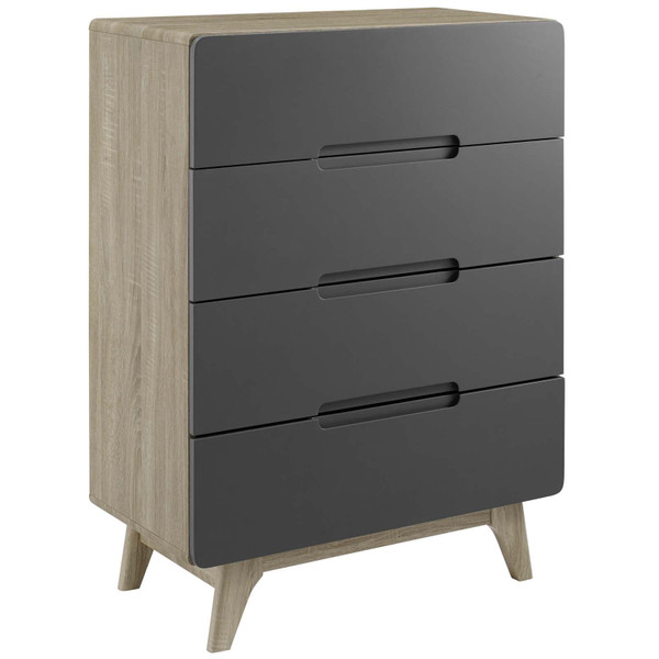 Origin Four Drawer Chest Or Stand MOD 6075 NAT GRY