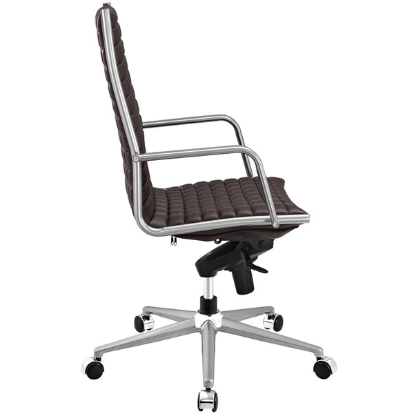 Pattern Highback Office Chair - Brown EEI-2122-BRN