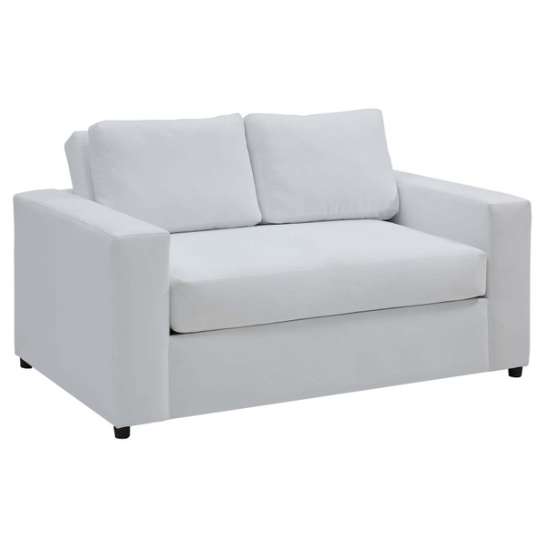 Avendale Velvet Loveseat - Dove White EEI-6189-DWH