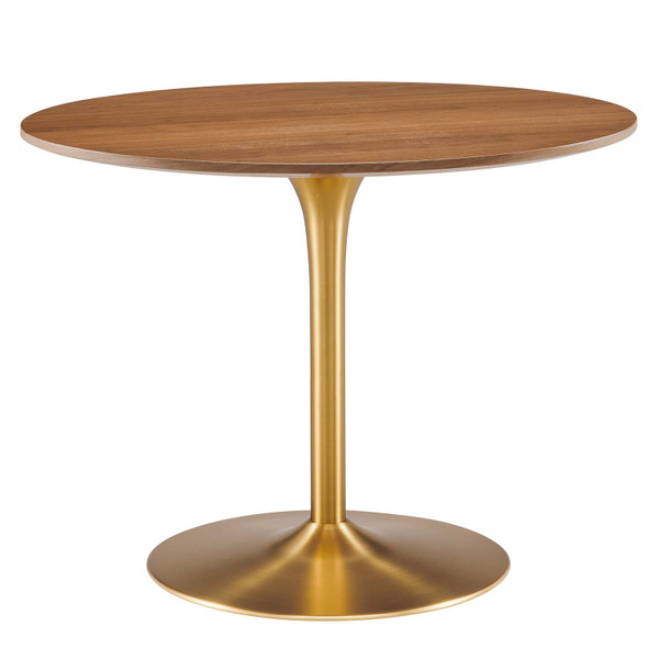 Pursuit 40" Dining Table - Walnut Gold EEI-6313-WAL-GLD