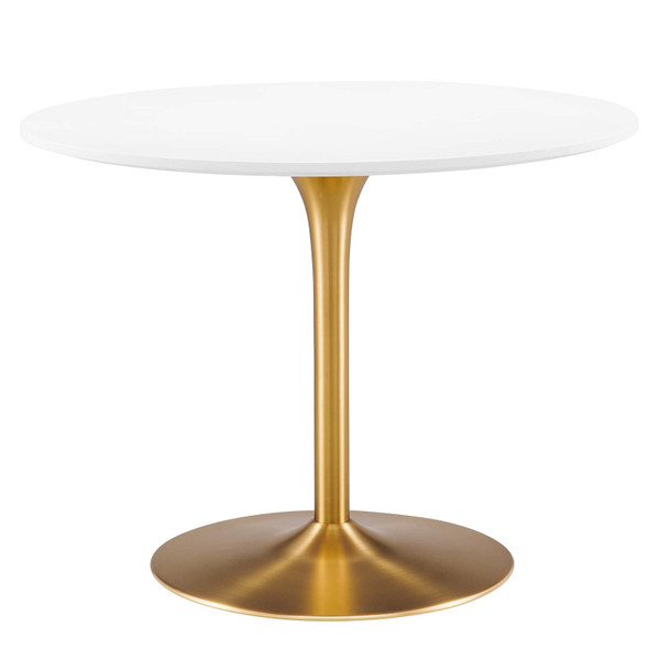 Pursuit 40" Dining Table - White Gold EEI-6313-WHI-GLD