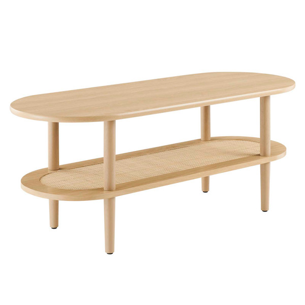 Torus Oval Coffee Table - Oak EEI-6526-OAK