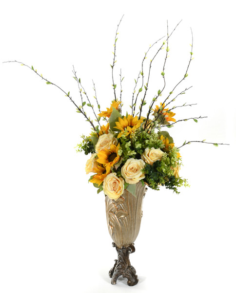 Chiffon Roses And Sunflowers (12025263)