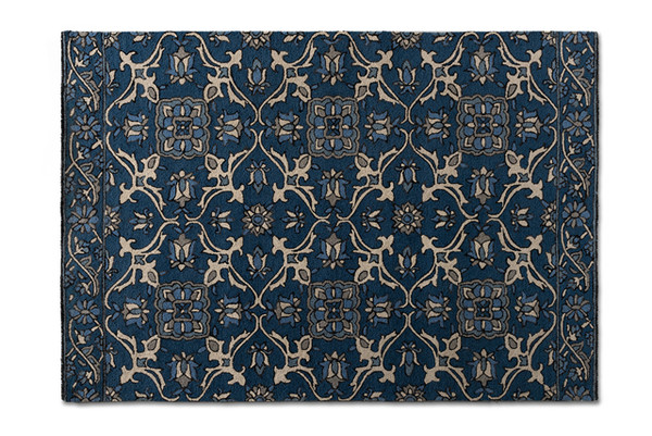 Panacea Modern and Contemporary Blue Hand-Tufted Wool Area Rug Panacea-Blue-Rug