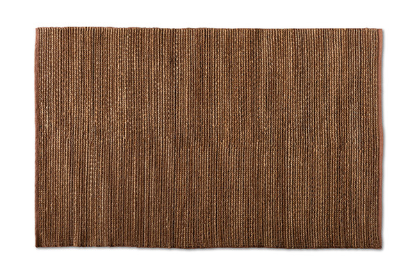Zaguri Modern and Contemporary Natural Handwoven Leather Blend Area Rug Zaguri-Natural/Tan-Rug
