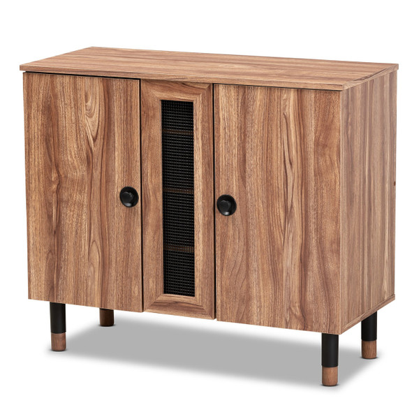 Valina Modern And Contemporary 2-Door Wood Entryway Shoe Storage Cabinet FP-1805-5008