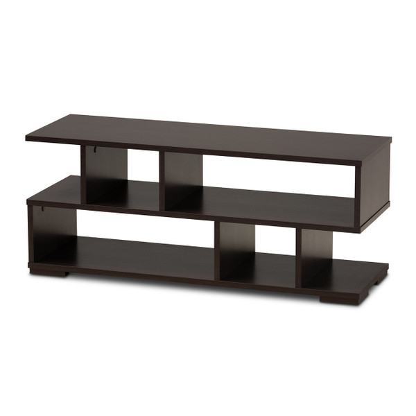 Arne Modern And Contemporary Dark Brown Finished Wood Tv Stand TV8001-Wenge-TV