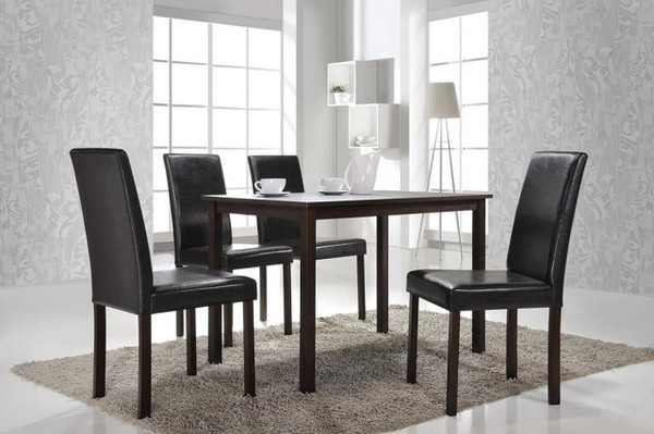 Andrew Dark Brown 5-Piece Dining Set Andrew Dining Set