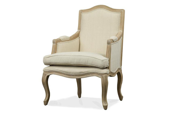 Nivernais Wood Traditional French Accent Chair ASS288Mi CG4