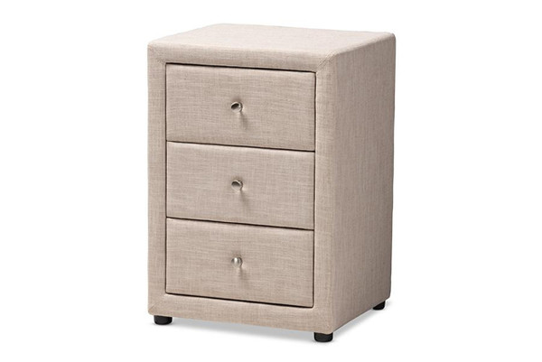 Tessa Modern And Contemporary Nightstand BBT3138-Beige-NS