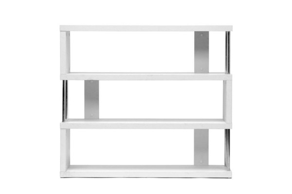 Barnes White Three - Shelf Bookcase FP-3D-White